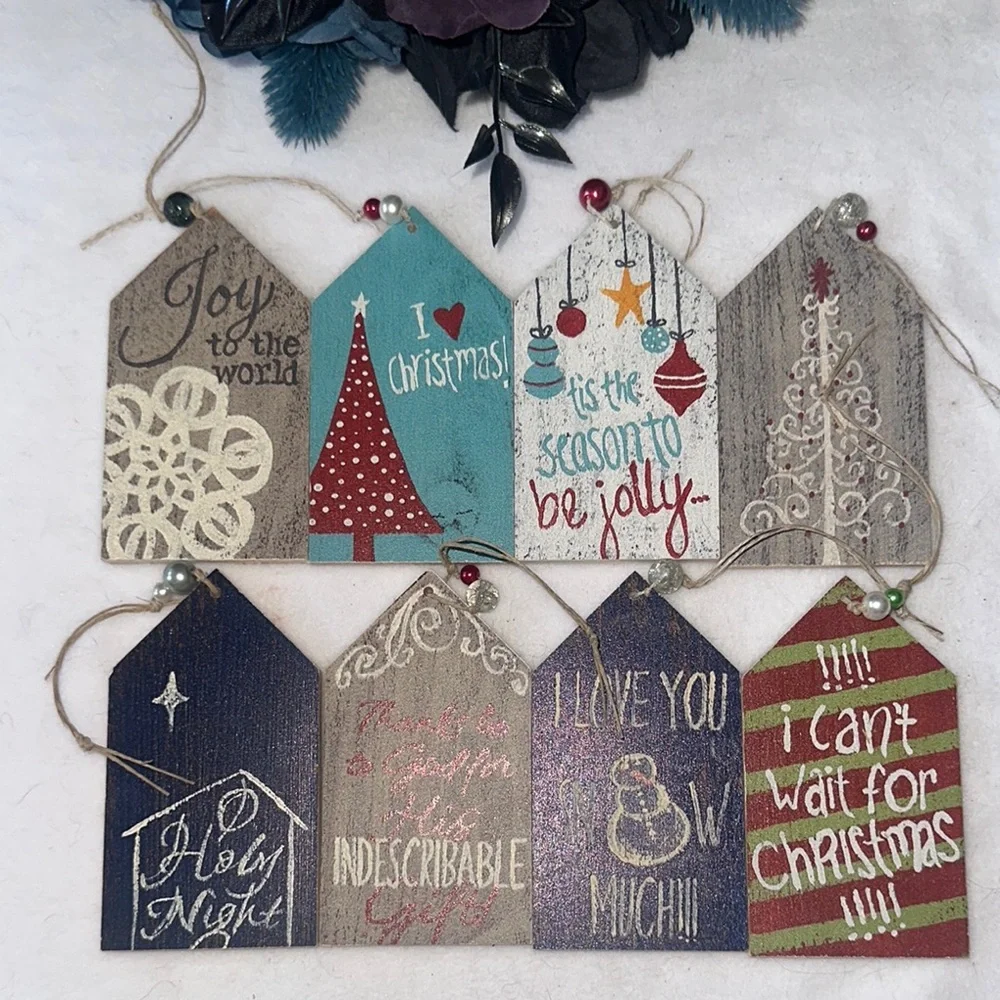 Handmade wooden ornament Scripted Simplicity Handcrafted Rustic Cottage Core NEW